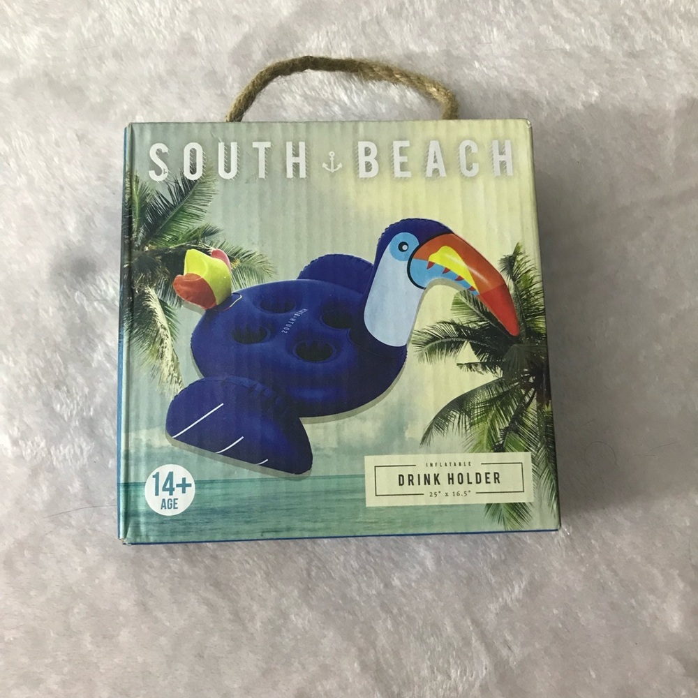 FLOATING DRINK HOLDER Inflatable F Pools Beach Portable Serving Bar South Beach